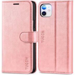 TUCCH Case Wallet for iPhone 11, [RFID Blocking] Card Slots Stand Magnetic Closure, Protective PU Leather [Shockproof TPU Interior Case] Flip Cover Compatible with iPhone 11 (2019 6.1 inch), Black