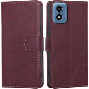 for Motorola Moto G Play 4G (2024) Wallet case,PU Leather Flip Folio Case with Card Holder RFID Blocking Kickstand Shockproof Phone Cover for Motorola Moto G Play 2024 Case 6.5'' (Blue)