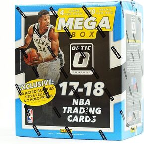 2017/18 Panini Donruss OPTIC NBA Basketball HUGE EXCLUSIVE Factory Sealed MEGA Box with (20) RATED ROOKIE PARALLEL & 2 HOLO PRIZMS! Look for RC & AUTOS of Donovan Mitchell,Jayson Tatum