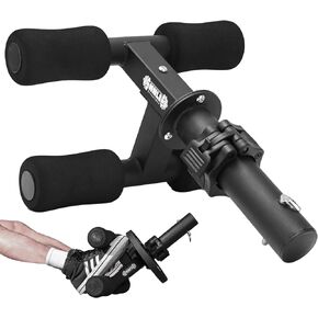 Tib Bar, Tibialis Trainer, Tibia Dorsi Calf Raise Machine for Ankle/Shin Strength Training, Leg Workout, Fits 1"/2" Weight Plates