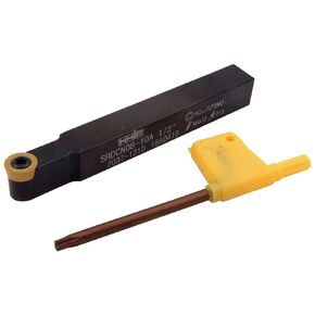HHIP 2037-0106 Style SRDCN 06-6A Turning Tool Holder, 3-1/2" OAL, 3/8" Shank