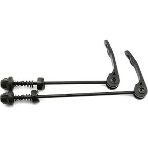 RuiLing 1 Pair Bike Wheel Hub Front and Rear Skewers Clip MTB Mountain Bicycle Accessories Cycling Tools Quick Release Bolt Lever Axle Set Black