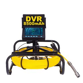Sewer Camera 100ft,SYANSPAN HD 4.3" Screen 16GB DVR Drain Camera with 6 LED Light,8500mAh 6-8H Working Time Borescope for Plumbing Drain (100ft/30M)