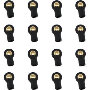 M3 Tie Rod End Ball Joint M3 Lever Steering Linkage Tie Rod End Ball Head Holder Tie Rod for RC Model Aircraft/Car/Boat Lever Steering Ball Head Connecting Rod End (M3XL15MM) -12PCS