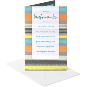 American Greetings Birthday Card for Brother-In-Law (Feeling Proud)