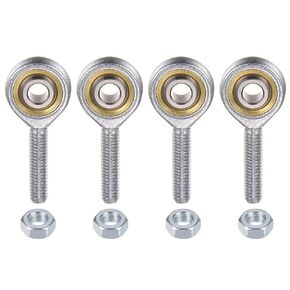 uxcell 4pcs SA6TK POSA6 M6 Male Rod End Bearing M6x1 Right Hand Thread, Self-Lubricating Joint Rod Ends, Includes Jam Nut