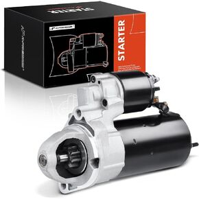 A-Premium Starter Motor Compatible with BMW 545i 04-05, 550i 06-10, 650i 06-10, 745i/745Li 04-05, 750i/750Li 06-08, 760i 04-06, 760Li 03-08, Alpina B7 07-08, X5 04-10, 12V 1.7KW 9 Teeth Clockwise