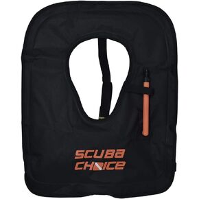 Scuba Choice Adult Black Snorkel Vest w/Name Box, X-Large