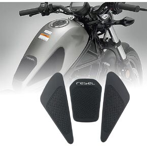 For Honda REBEL500 REBEL300 REBEL CMX 500 CM500 CM300 Motorcy Tank Rubber Sticker Protector Sheath Knee Tank Pad Grip Decal