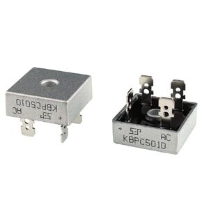 BOJACK KBPC5010 Rectifier Diode 50 A 1000 V Axial KBPC5010 50 amp 1000 Volt Electronic Silicon Diodes(Pack of 2 Pieces)
