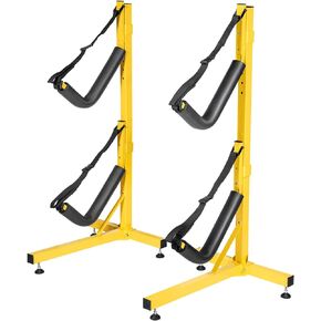 AA Products Inc. Double Kayak Storage Rack Free Standing Storage for Two Kayak, SUP, Canoe and Paddleboard, Indoor Outdoor or Garage