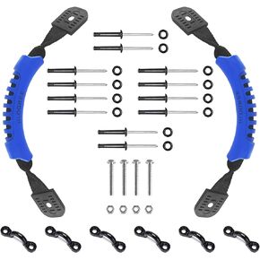 HLOGREE Kayak Handles 2/4 Pack,Kayak Carry Handle with Rivets,Kayak Replacement Handles,Kayak Handles for Emotion/Pelican/Hobie/Lifetime/sit on top/Ocean/Wilderness Accessories,Kayak Parts