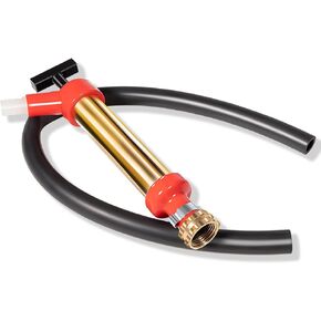 E-cowlboy 34060-0130 Marine Engine Oil Drain Hand Pump, Brass, 10.25" Long, 1.25" Diameter, Compatible with OMC/Mercruiser, 1 Gallon/Minute Output