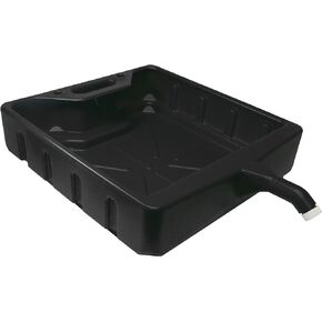 Funnel King 32972 20 Quart Open Drain Pan, Black, 25" x 18" x 5.5", Made in USA