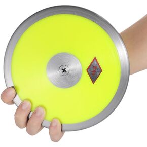 1 Kg Sports Discus, Nylon Discus with Steel Rim and Center, 2.2 Lbs Practice Discus, Training Disc for Men and Women, Outdoor Throwing Disc for Beginners and Professionals