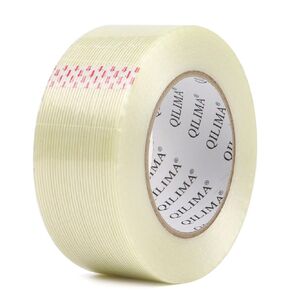 Mono Filament Strapping Tape, Heavy Duty Transparent Reinforced Fiberglass Tape,3 Inch x 55 Yards 6 Mil