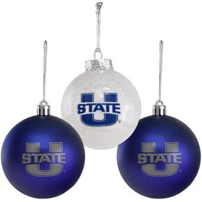 Utah State Aggies Officially Licensed Bulb Ornament 3 Pack