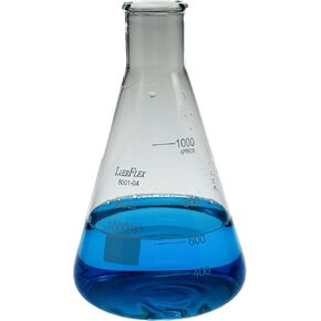250ML 8OZ Erlenmeyer Flask Borosilicate Glass Pack of 12
