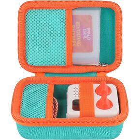 co2CREA Hard Case Compatible with Yoto Mini Kids Audio Music Player Children Speaker Plays Audiobook Cards Radio and Card Case Hold up to Yoto 36 Cards, Pink Case