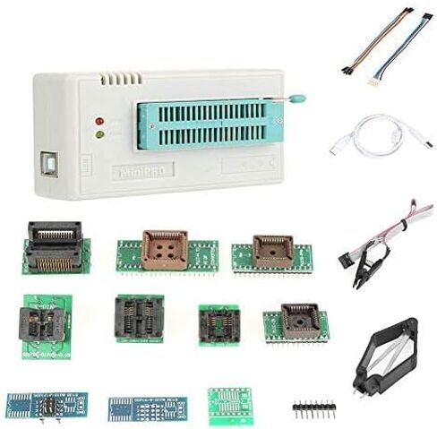 مبرمج USB، مبرمج TL866II Plus USB EEPROM Flash BIOS دوائر منطقية قابلة للبرمجة 8051 AVR MCU GAL PIC مع 10 محولات تحدد نظام التشغيل تلقائيًا in Saudi Arabia