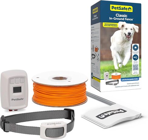 PetSafe Classic In-Ground Fence for Dogs and Cats - from The Parent Company of Invisible Fence Brand - Includes 500 ft of Wire - Expandable Coverage up to 5 Acres in Saudi Arabia