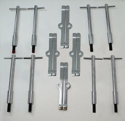 Valve Cover T-Bar Set of W/Chrome Valve Spreaders Set of 8 Silver in Saudi Arabia