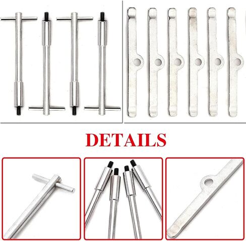 Valve Cover T-Bar Set of W/Chrome Valve Spreaders Set of 8 Silver in Saudi Arabia