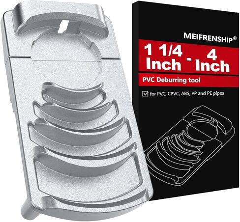 أداة إزالة الأزيز للأنابيب البلاستيكية، مخرطة أنابيب PVC احترافية تناسب 6 مقاسات: 1-1/4 بوصة، 1-1/2 بوصة، 2 بوصة، 2-1/2 بوصة، 3 بوصة، 4 بوصة، أداة إزالة حواف الأنابيب البلاستيكية الفعالة مع شفرة حادة، أداة الشطب البلاستيكية، أداة السباكة in Kuwait