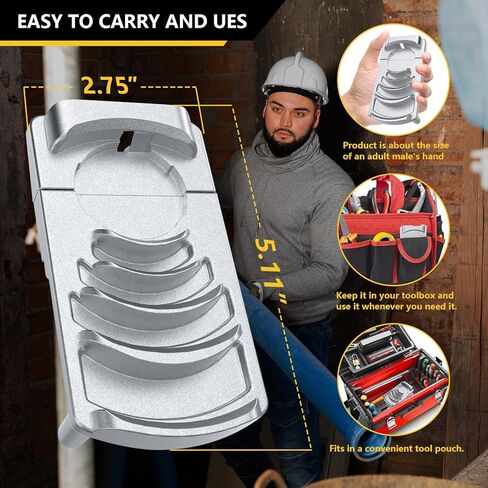 أداة إزالة الأزيز للأنابيب البلاستيكية، مخرطة أنابيب PVC احترافية تناسب 6 مقاسات: 1-1/4 بوصة، 1-1/2 بوصة، 2 بوصة، 2-1/2 بوصة، 3 بوصة، 4 بوصة، أداة إزالة حواف الأنابيب البلاستيكية الفعالة مع شفرة حادة، أداة الشطب البلاستيكية، أداة السباكة in Kuwait