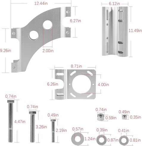 1810340 Talon Mounting Brackets, Side Mounted Jack Plate Adapter Brackets, Talon Shallow Water Anchor Mounting Bracket Mount Extension Plate Brackets for Port or Starboard in Kuwait