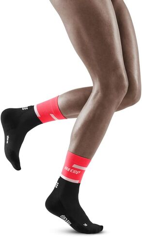 Womens Crew Cut Athletic Performance Running Sock - CEP Mid Cut Socks in Kuwait