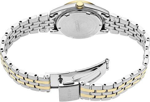 SEIKO Watch for Women - Essentials - Day/Date Calendar, and Two-Tone Stainless Steel Case, 100m Water-Resistant in Saudi Arabia