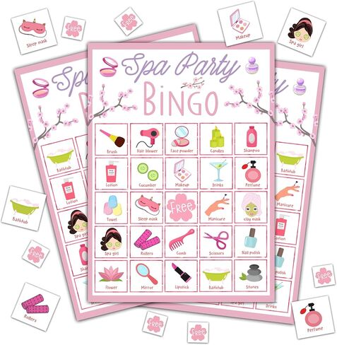 Ice Cream Bingo Game, Summer Party Games Bingo Cards for Adults, Ice Cream Birthday Party Games, Baby Shower Games, Ice Cream Party Favors Supplies Decorations, 24 Players Bingo Game (B04) in Saudi Arabia
