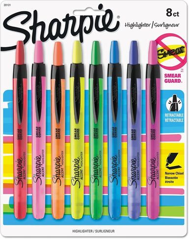 Sharpie Smear Guard Retractable Highlighters in Saudi Arabia