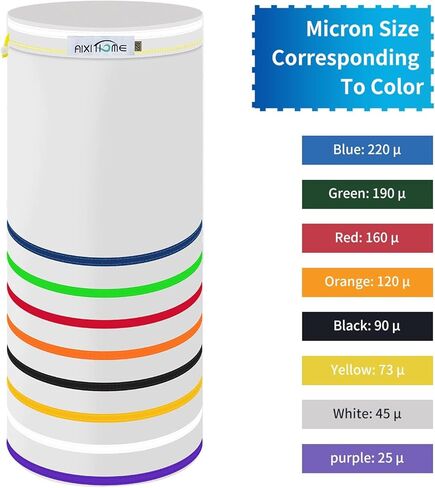 حقيبة فلتر شبكية بالكامل من AIXIHOME مكونة من 5 عبوات بسعة 5 جالون، وشاشة فلتر 27 ميكرون وحقيبة تخزين in Kuwait