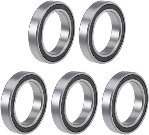 uxcell 6805-2RS Deep Groove Ball Bearings 25mm Inner Dia 37mm OD 7mm Bore Double Sealed Chrome Steel Z2 5pcs in Saudi Arabia