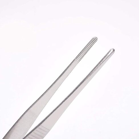 Utoolmart 4Pcs 160mm Lenght Stainless Steel Straight Blunt Tweezers Serrated Tip in Saudi Arabia