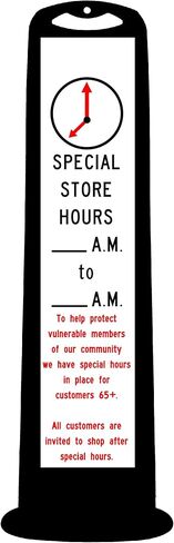 Cortina TrailBlazer Vertical Panel, "No Parking" with HIP Stripes Both Sides, 03-760-BLKNP, Black in Kuwait