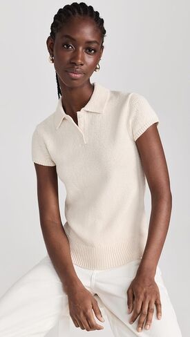 Theory Women's Cap Sleeve Polo in Saudi Arabia