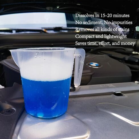 50 Pcs Car Windshield Washer Fluid concentrate Tablets,Windshield Wiper Fluid,1 Pack Makes 52.5 Gallons,1 Piece Makes 1.05 Gallons(Winter: Use With De-icer or Methanol) in Saudi Arabia