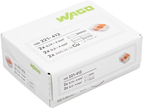 Wago 221-412 2-Conductor Compact Splicing Connectors (Pack of 100) in Saudi Arabia