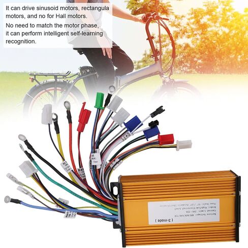 Ebike Controller, Brushless Motor Controller, 48V, 60V, 64V, 72V Ebike Speed Motor, 3 Mode Sinusoid 12 Tube Fit for Electric Scooter in Saudi Arabia