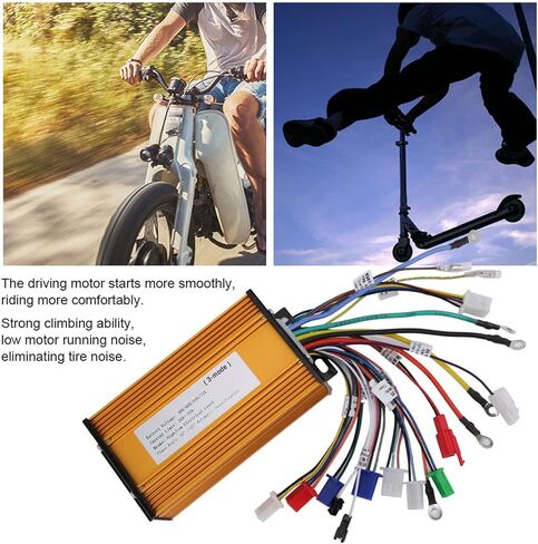 Ebike Controller, Brushless Motor Controller, 48V, 60V, 64V, 72V Ebike Speed Motor, 3 Mode Sinusoid 12 Tube Fit for Electric Scooter in Saudi Arabia