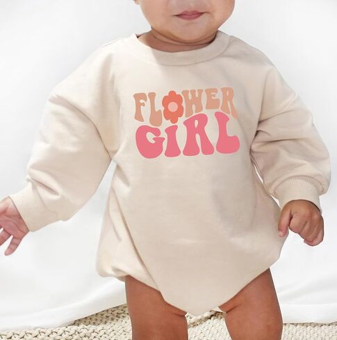 Groovy Flower Girl A Bridesmaid Proposal Flower Girl Tops for Toddler Little Girl Kids Wedding T-Shirt in Saudi Arabia