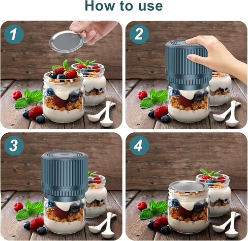 M12 Auto Stop Electric Mason Jar Vacuum Sealer - 2026 Upgrade Smart Jar Vacuum Sealer for Mason Jars with Wide and Regular 2500mAh Battery Portable Mason Jar Sealer Machine Kit in Saudi Arabia