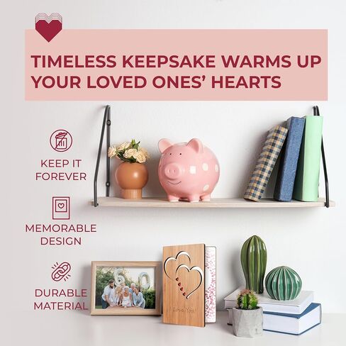 HeartSpace | Pop Up Christmas Cards | Handmade Sustainable Bamboo 3D Christmas Cards | Unique Christmas & Holiday Cards | Memorable Wooden Keepsake | Christmas Cards with Envelopes | Merry Christmas in Saudi Arabia