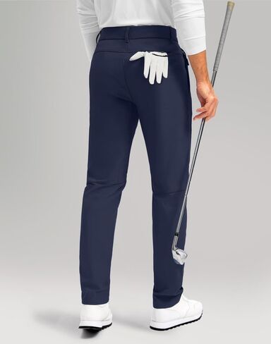 Men's Golf Pants - 30"/32"/34" Slim Fit Stretch Lightweight Dress Pants for Men with Zipper Pockets Casual Work in Saudi Arabia