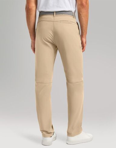 Men's Golf Pants - 30"/32"/34" Slim Fit Stretch Lightweight Dress Pants for Men with Zipper Pockets Casual Work in Saudi Arabia