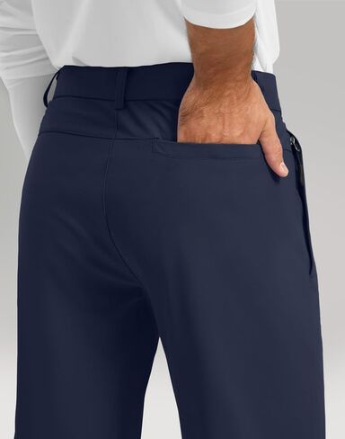Men's Golf Pants - 30"/32"/34" Slim Fit Stretch Lightweight Dress Pants for Men with Zipper Pockets Casual Work in Saudi Arabia