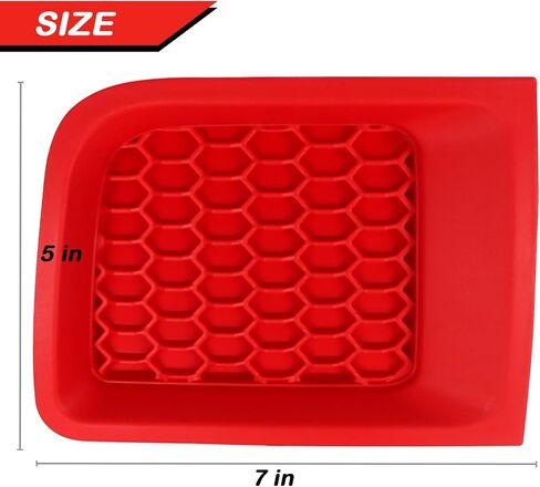 2PC Front Kidney Grilles Bezel Cover Kit for Jeep Renegade 2015-2018,1 Pair Left & Right, Black Bumper Grille Insert (BLACK STYLE) in Saudi Arabia